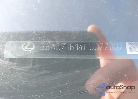 2020 Lexus Es 350 z USA, uszkodzony, nr VIN 58ADZ1B14LU077037